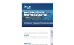 Locus Energy - Model LGate 101E - Single-Phase Solar Monitoring Solution - Brochure
