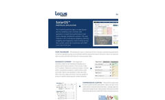 Locus Energy - Version Solar-OS™ - Data Acquisition Systems Software - Brochure