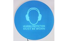 New Weatherproof Noise-Activated Hearing Protection Sign