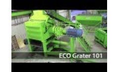 ECO Grater | Secondary Tire Shredder | ECO Green Equipment, USA Video