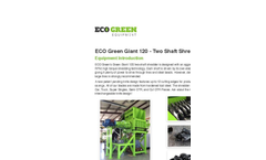 Green Giant - Model ECO TS-120-75-100-M - - Two Shaft Shredder Brochure