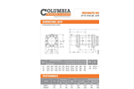 Columbia - Model HF Series - Pneumatic Hoists (Lifting) - Datasheet