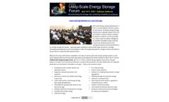 2nd Utility-Scale Energy Storage Forum, 2024 Prospectus