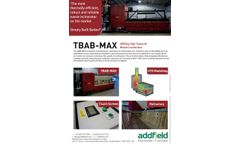 Addfield - Model TB-AB-MAX - Largest Top Loading Batch Incineration Machine - Full Specification Sheet