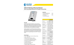 ELPRO - 450U-E - Wireless Ethernet Modem Datasheet