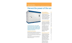 Eaton Power Xpert - 1500/1670 kW - Utility-Scale Photovoltaic Solar Inverter Brochure