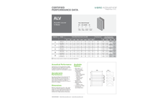 Vibro-Acoustics - Model ALV - V-Blade Acoustic Louvers Brochure