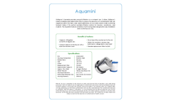 Multipure - Model Aquamini - Travel Water Filter System - Datasheet