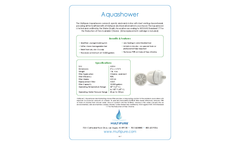 Multipure Vitalic - Model Aquashower - Shower Head Filter - Datasheet