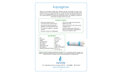 Multipure - Model Aquagrow - Garden Hose Water Filter - Datasheet
