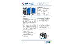 BBA - Model PT150 D185 - Diesel Driven High Efficiency Wellpoint Dewatering Pump - Datasheet