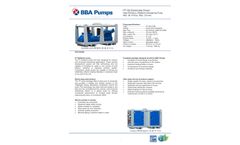 BBA - Model PT150 D185 - Electrically Driven High Efficiency Wellpoint Dewatering Pump - Datasheet