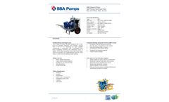 BBA Pumps - Model B85 Diesel Driven - Multi-Use 3 Inch Self-Priming Centrifugal Pump - Datasheet