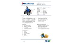 BBA Pumps - Model B70-4 BVGMC Manure Electric Drive - Self-Priming Centrifugal Pump - Datasheet
