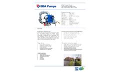 BBA Pumps - Model B300 T3WGT Tractor Driven - High Flow 12 Inch Self-Priming Emergency Pump - Datasheet