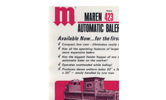 Maren - 423 Series - Automatic Baler Brochure