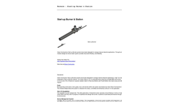 Model SKU 1002 - Start-up Burner & Station Brochure