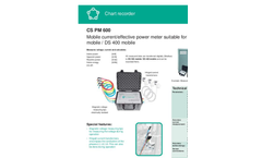 Model CS PM 600 - Mobile Current/Effective Power Meter Brochure