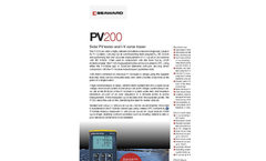 Seaward - Model PV200 - Solar PV Tester Complete Kit with I-V Curve Tracing Datasheet