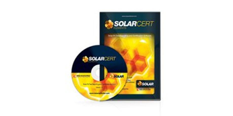 SolarCert Elements - Solar PV Software