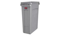 Vented Slim Jim - Model FG354060GRAY - 23 Gal Gray Containers