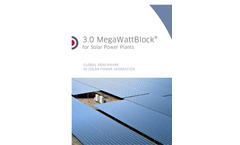 BELECTRIC - Model 3.0 - Mega WattBlock Sets for Solar Power Plants - Brochure