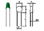 AMWEI - Model 25 Ohm 250V 1A - PTC Thermistors for Overcurrent Protection in Telecom Applications, Leaded Disk Coated