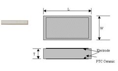 AMWEI - Model 12V 24V 160C 14.5X4X1.5mm - PTC Heater Chip Solderable Rectangular