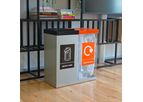 Box Cycle Double Litter and Recycling Bin