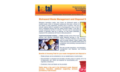 Biohazard Waste Management and Disposal Services Brochure