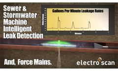 Leak Detection Technology by Electro Scan for Gravity Pipes - Video