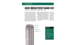 Mesh-Tech - Model ASW - Sand Screen Brochure