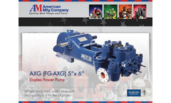 American AXG (FG-AXG) Duplex Power Pump Datasheet Brochure