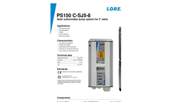 PS150 C-SJ5-8 Solar Submersible Pump System for 4 Wells Brochure