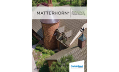 Matterhorn - Metal Roofing Slate Brochure