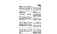 AquataPoxy - A-6 Series - Epoxy Coating Datasheet