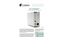 DC Connect - Power Supply and Current Monitor Brochure