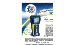 Model PCA3 - Commercial/Light Industrial Combustion Analyzer Brochure
