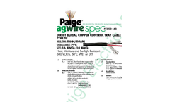 Model P7393D-AG - Copper Tray Cable - Brochure