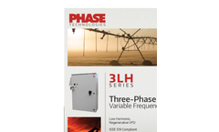 Phase Technologies - Model 3LH Series - Three-Phase Variable Frequency Drive Brochure
