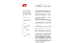 Energy Management and Sustainable Plant Performance Brochure