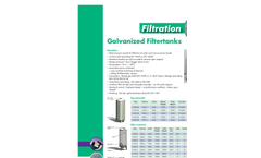 Galvanized Filtertanks Datasheet