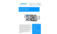 Lubron - Model MiniRO Series - Reverse Osmosis Units - Brochure