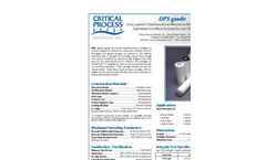 Model DPS - General Grade Dual Layered Polyethersulfone Membrane Media Filter Cartridges Brochure