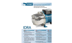  	Osip - Model IDRA Series - Self-Priming Domestic Electropumps - Brochure