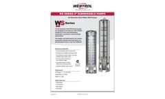 Weber - Model WS Series - 4 Inch - Stainless Steel Submersible Water Well Pumps - Datasheet
