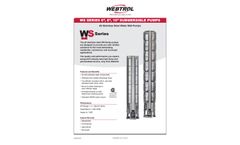 Weber - Model WS Series - 6, 8, 10 Inch - Stainless Steel Submersible Water Well Pumps - Datasheet
