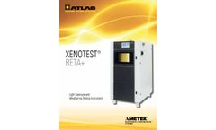 Xenotest - Model Beta+ FD - Premium Stand-Alone Rotating Rack Xenon Instrument - Brochure