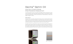 Gemini - Model CD - Inline Non-Contact Bi-Facial System Brochure