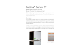 Gemini - Model 3T - Inline Non-Contact Bi-Facial System Brochure
